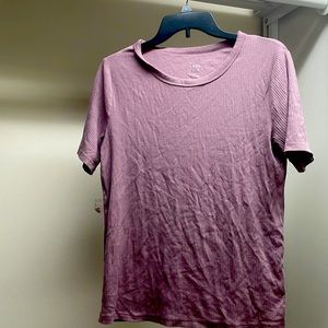Purple short sleeve shirt